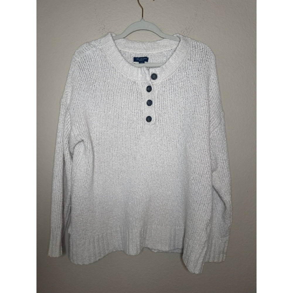 American‎ Eagle Jegging Fit Knit Cream Sweater Size Medium